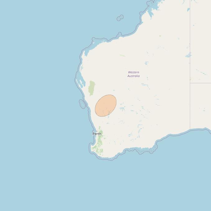 NBN-Co 1B at 145° E downlink Ka-band N062 Spot beam coverage map