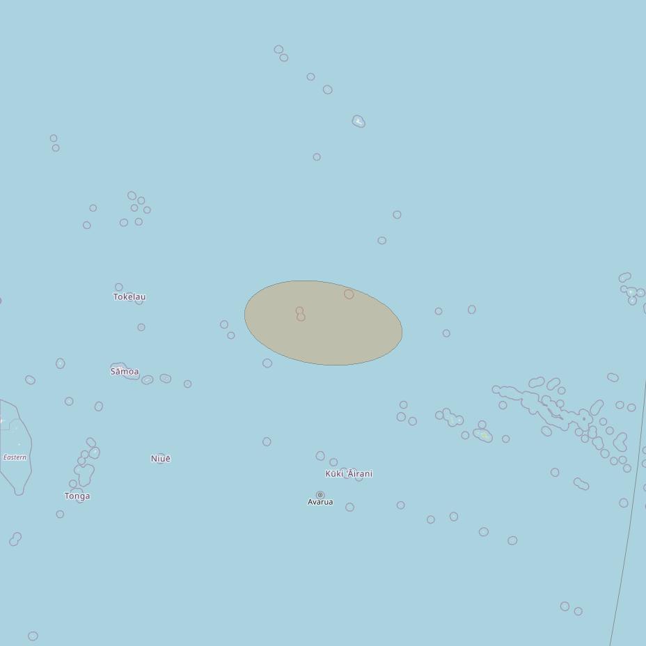 JCSat 1C at 150° E downlink Ka-band S33 (Tautua/LHCP/B) User Spot beam coverage map