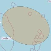 JCSat 1C at 150° E downlink Ka-band S43 (Rotuma/LHCP/B) User Spot beam coverage map