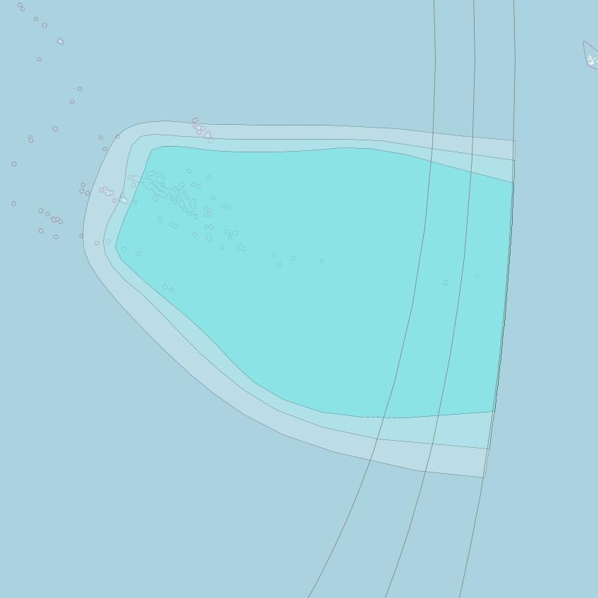 Inmarsat-4F1 at 178&deg; E downlink L-band F1R001 Regional Spot beam coverage map