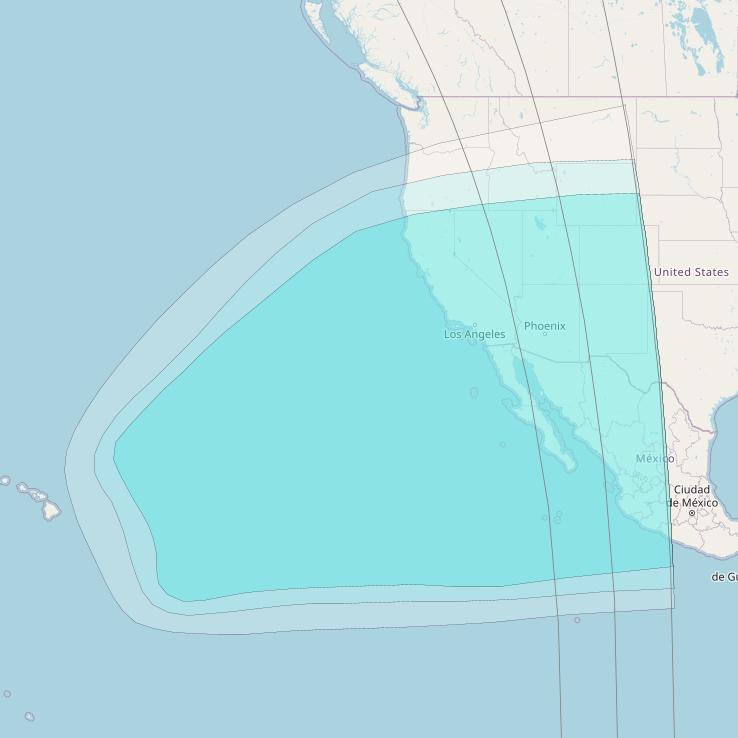 Inmarsat-4F1 at 178&deg; E downlink L-band F1R003 Regional Spot beam coverage map