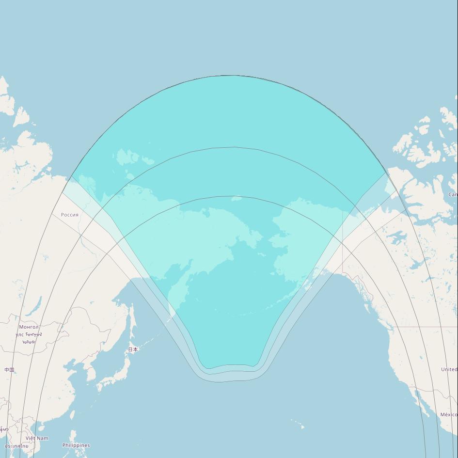 Inmarsat-4F1 at 178&deg; E downlink L-band F1R012 Regional Spot beam coverage map