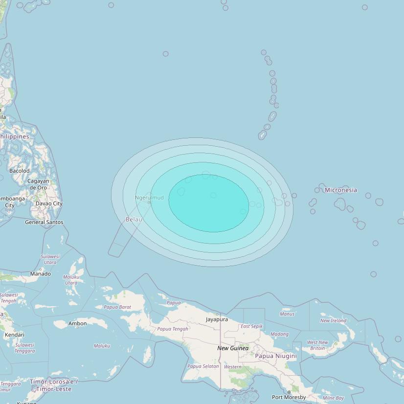 Inmarsat-4F1 at 178&deg; E downlink L-band F1S024 User Spot beam coverage map