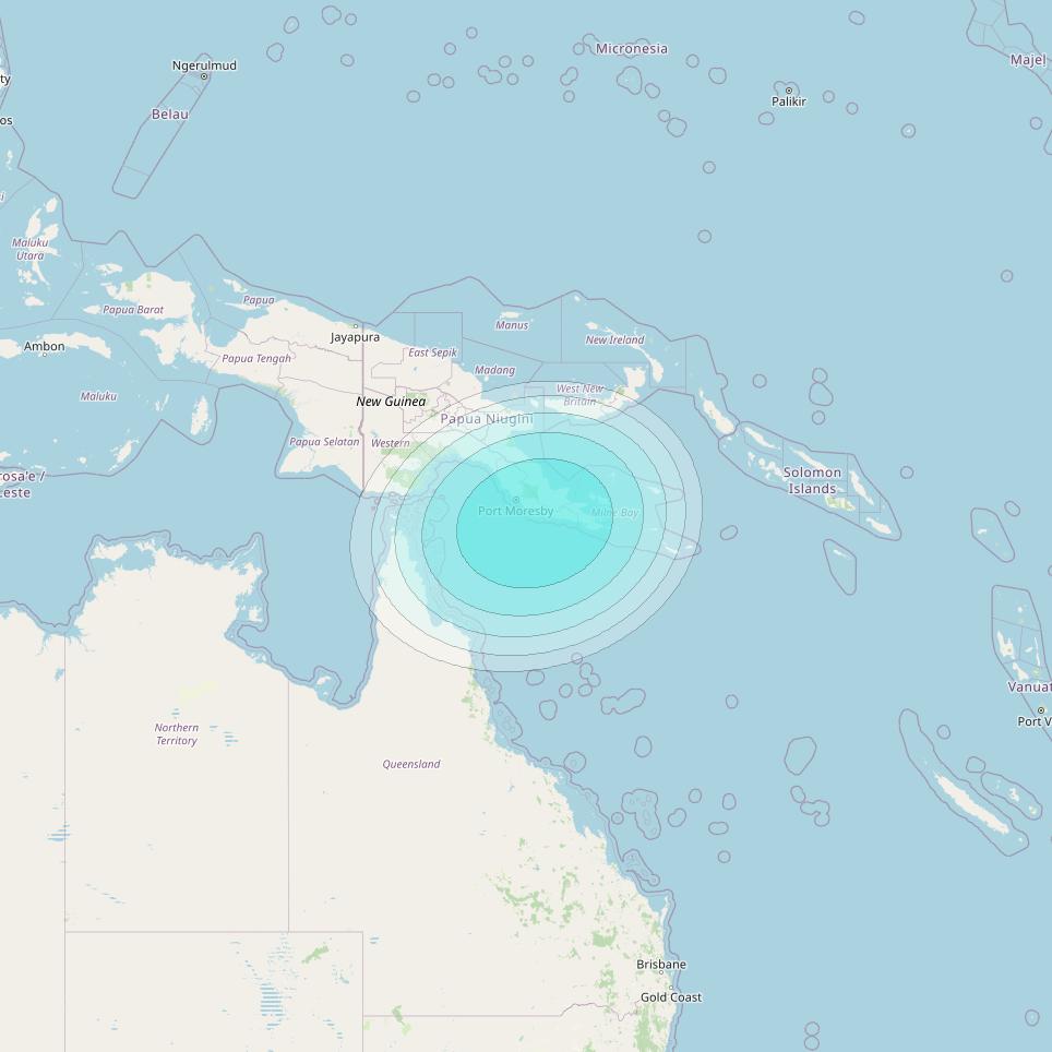 Inmarsat-4F1 at 178&deg; E downlink L-band F1S033 User Spot beam coverage map