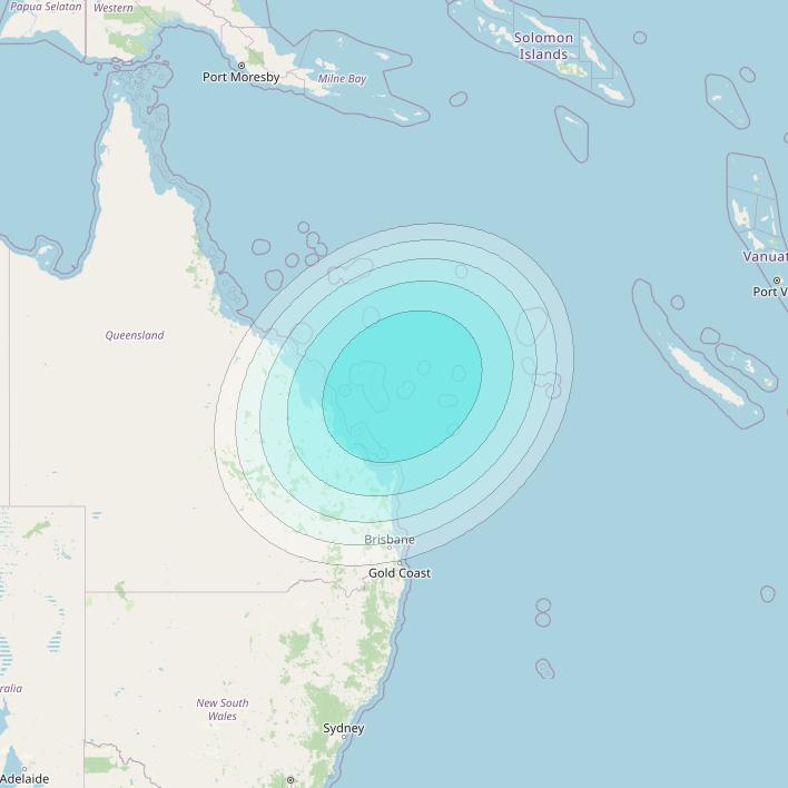 Inmarsat-4F1 at 178&deg; E downlink L-band F1S044 User Spot beam coverage map