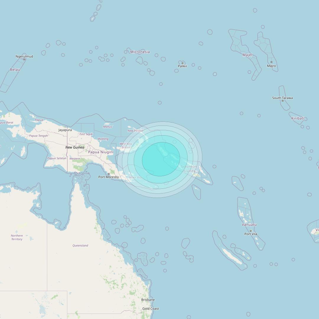 Inmarsat-4F1 at 178&deg; E downlink L-band F1S046 User Spot beam coverage map