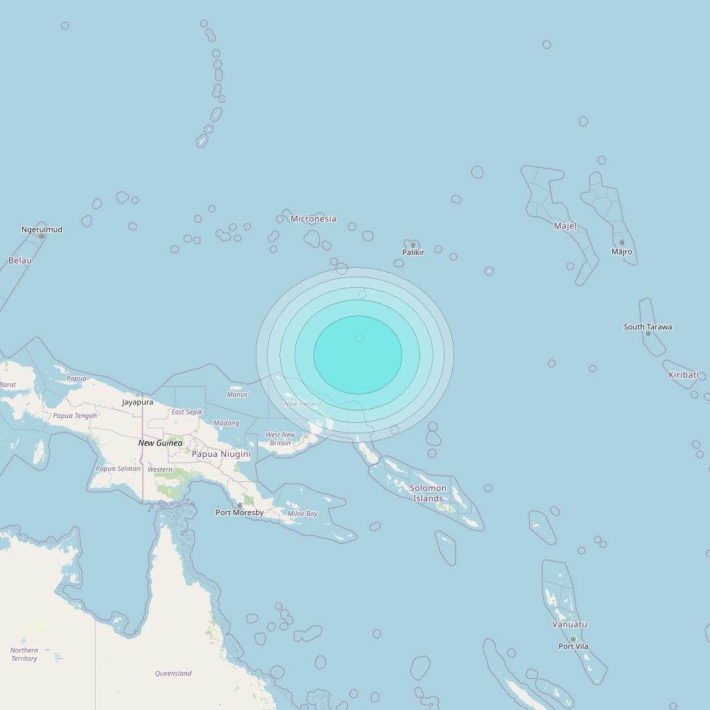 Inmarsat-4F1 at 178&deg; E downlink L-band F1S047 User Spot beam coverage map