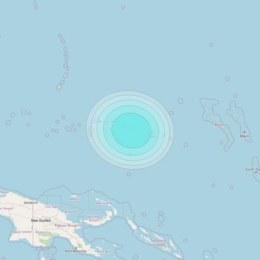 Inmarsat-4F1 at 178&deg; E downlink L-band F1S048 User Spot beam coverage map