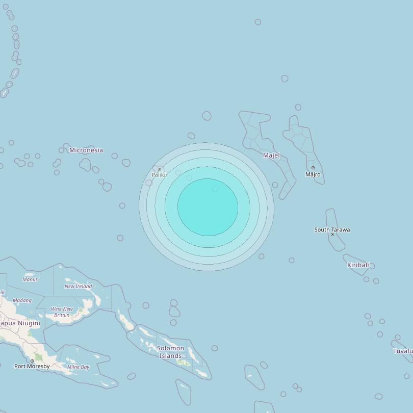 Inmarsat-4F1 at 178&deg; E downlink L-band F1S061 User Spot beam coverage map