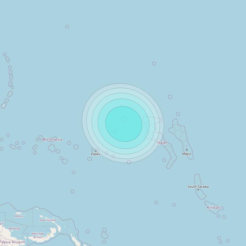 Inmarsat-4F1 at 178&deg; E downlink L-band F1S062 User Spot beam coverage map