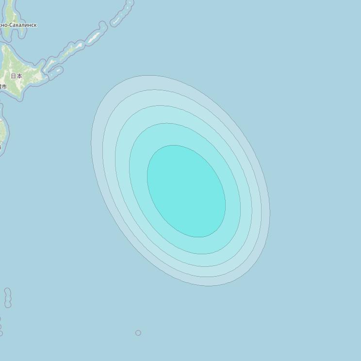 Inmarsat-4F1 at 178&deg; E downlink L-band F1S065 User Spot beam coverage map