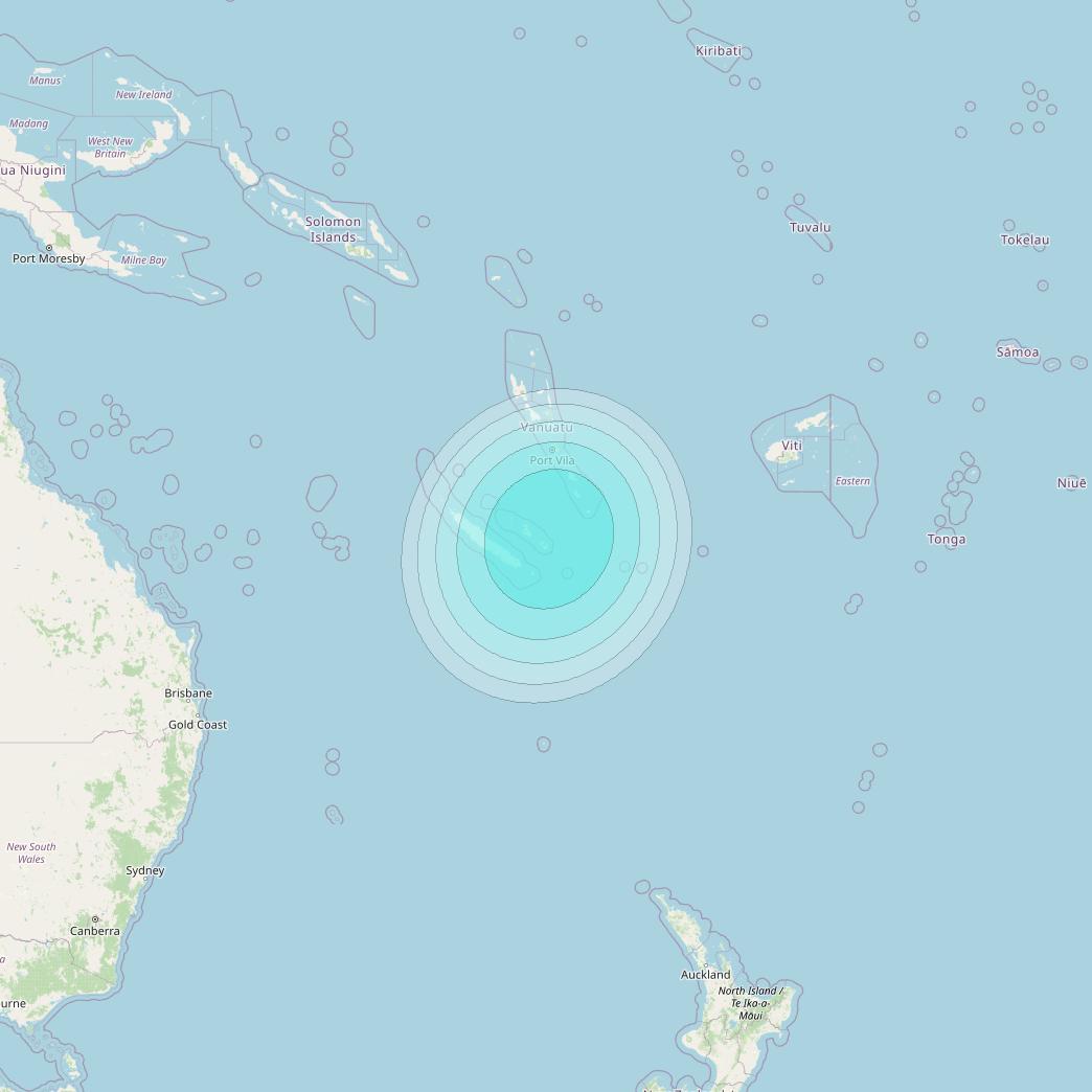 Inmarsat-4F1 at 178&deg; E downlink L-band F1S072 User Spot beam coverage map