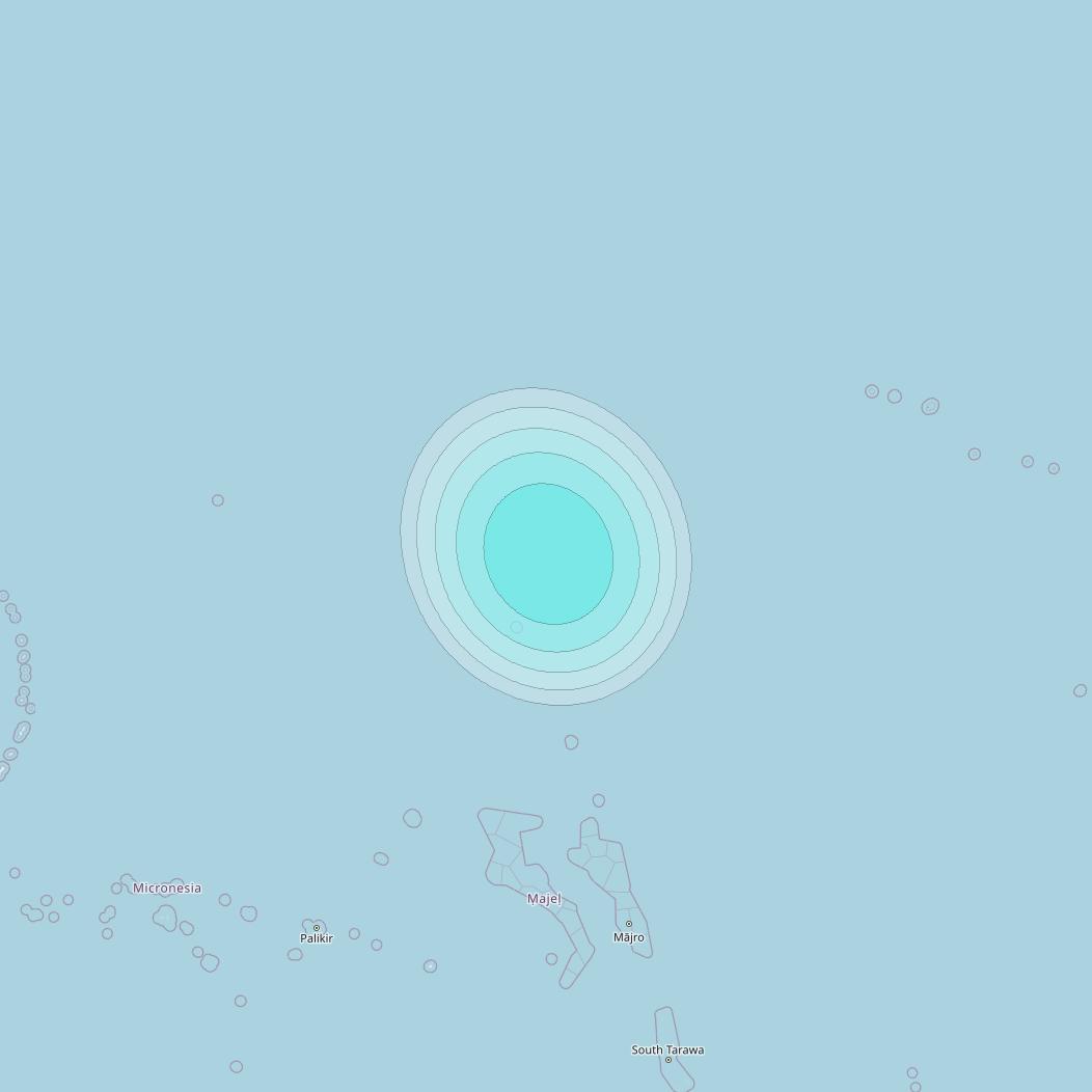 Inmarsat-4F1 at 178&deg; E downlink L-band F1S078 User Spot beam coverage map