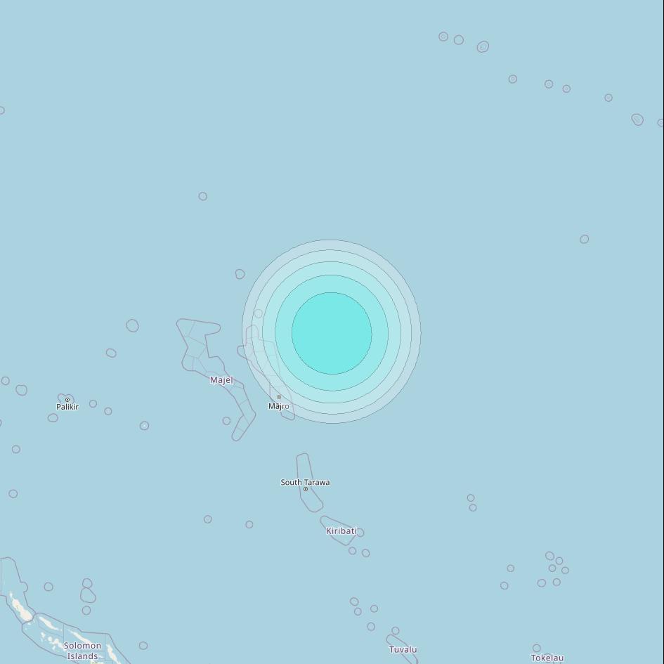 Inmarsat-4F1 at 178&deg; E downlink L-band F1S091 User Spot beam coverage map