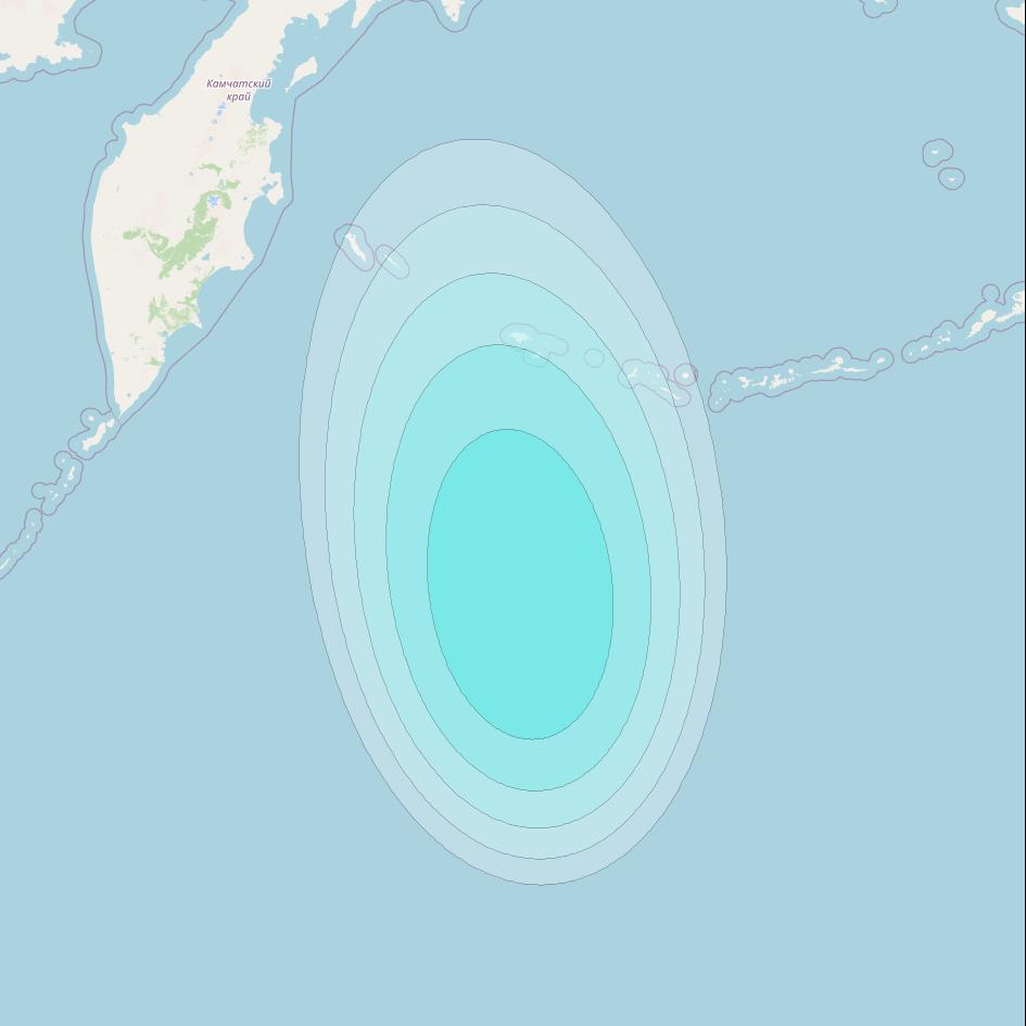 Inmarsat-4F1 at 178&deg; E downlink L-band F1S095 User Spot beam coverage map
