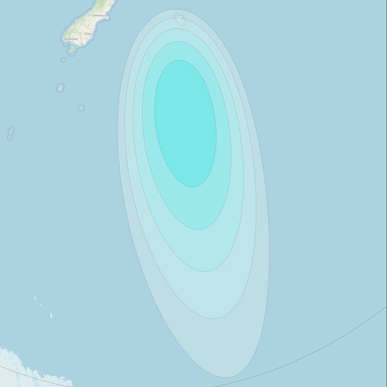 Inmarsat-4F1 at 178&deg; E downlink L-band F1S098 User Spot beam coverage map