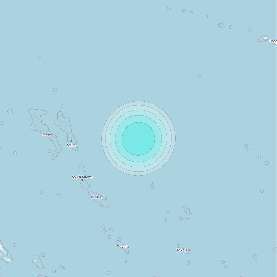 Inmarsat-4F1 at 178&deg; E downlink L-band F1S105 User Spot beam coverage map