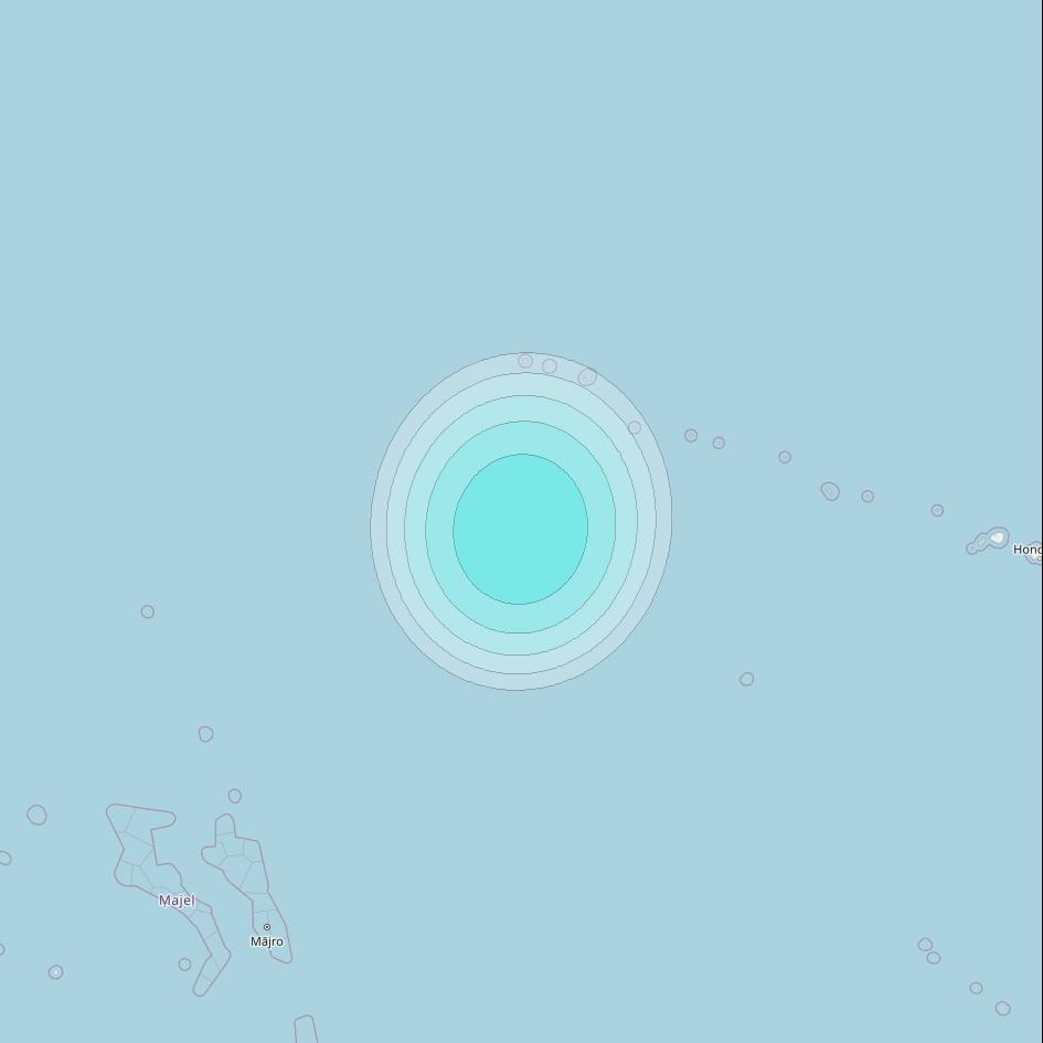 Inmarsat-4F1 at 178&deg; E downlink L-band F1S107 User Spot beam coverage map