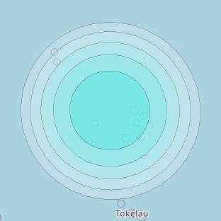 Inmarsat-4F1 at 178&deg; E downlink L-band F1S118 User Spot beam coverage map