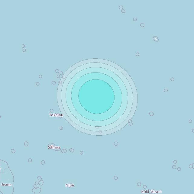 Inmarsat-4F1 at 178&deg; E downlink L-band F1S131 User Spot beam coverage map