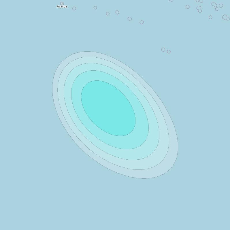 Inmarsat-4F1 at 178&deg; E downlink L-band F1S142 User Spot beam coverage map