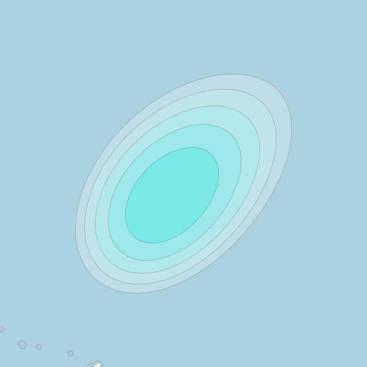 Inmarsat-4F1 at 178&deg; E downlink L-band F1S151 User Spot beam coverage map