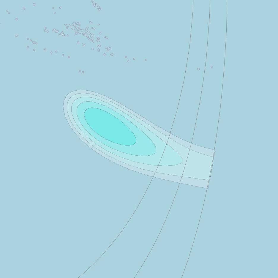 Inmarsat-4F1 at 178&deg; E downlink L-band F1S155 User Spot beam coverage map