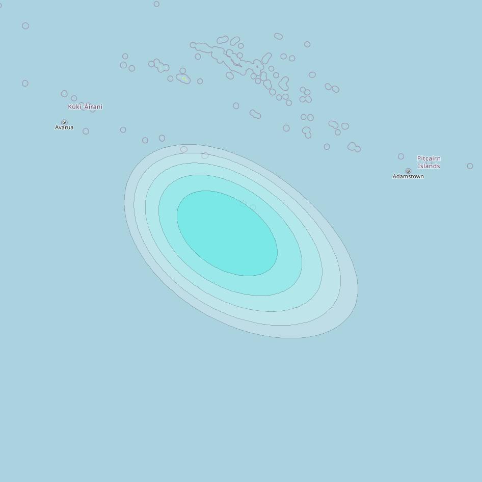 Inmarsat-4F1 at 178&deg; E downlink L-band F1S156 User Spot beam coverage map