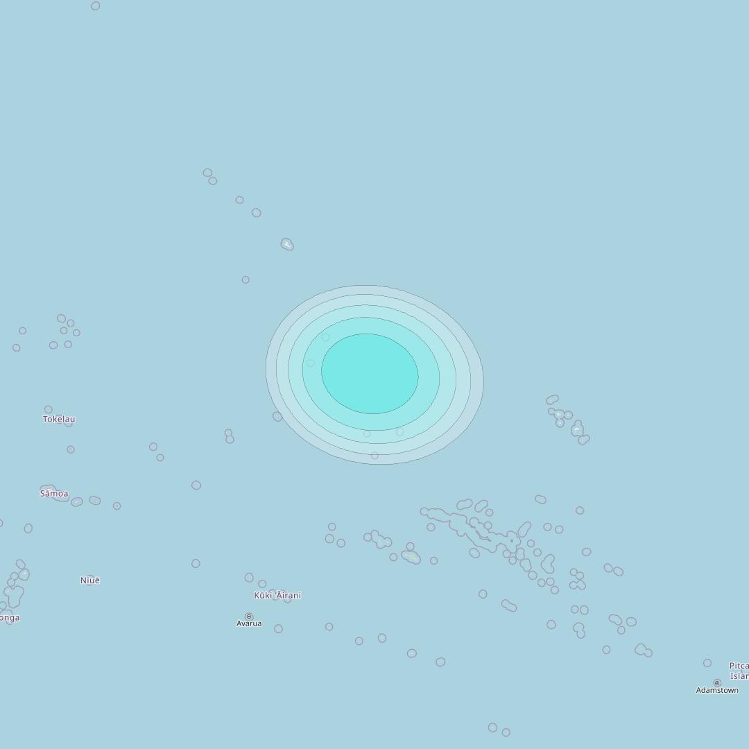 Inmarsat-4F1 at 178&deg; E downlink L-band F1S159 User Spot beam coverage map