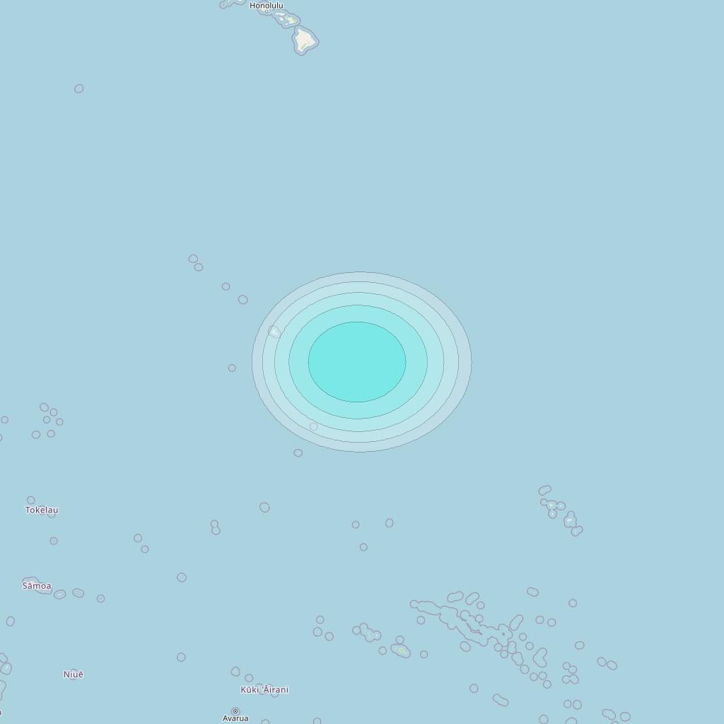 Inmarsat-4F1 at 178&deg; E downlink L-band F1S160 User Spot beam coverage map