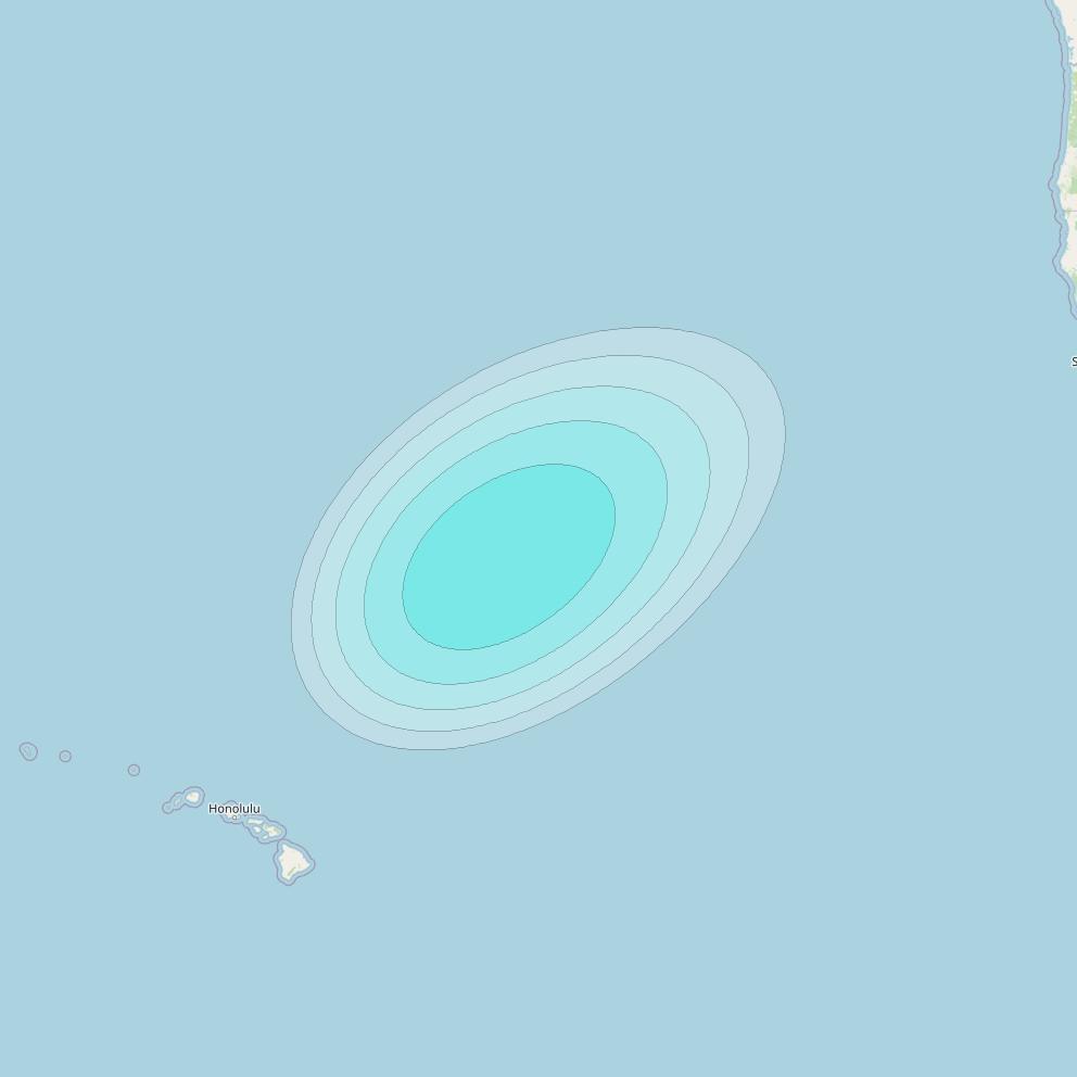 Inmarsat-4F1 at 178&deg; E downlink L-band F1S164 User Spot beam coverage map