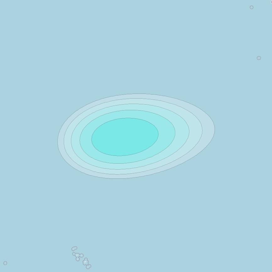Inmarsat-4F1 at 178&deg; E downlink L-band F1S184 User Spot beam coverage map