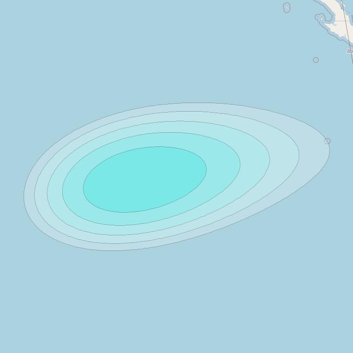 Inmarsat-4F1 at 178&deg; E downlink L-band F1S185 User Spot beam coverage map