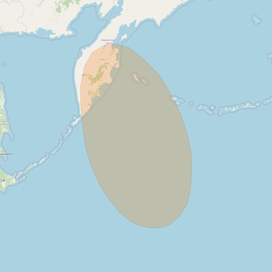 Inmarsat GX3 at 180° E downlink Ka-band S37DL Spot beam coverage map