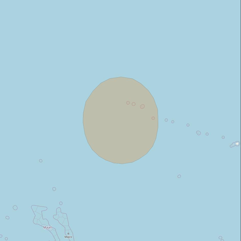 Inmarsat GX3 at 180° E downlink Ka-band S46DL Spot beam coverage map