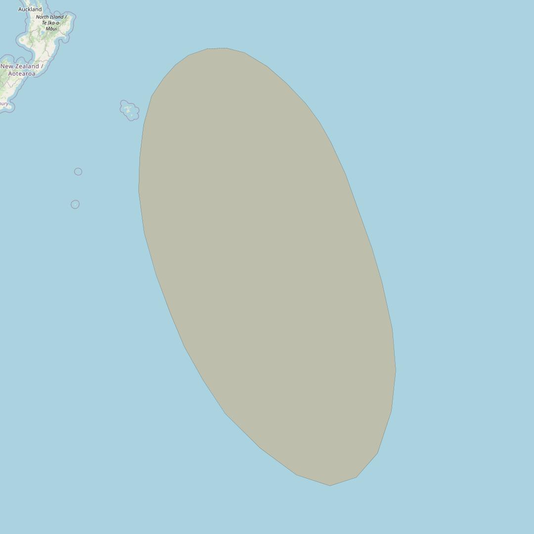 Inmarsat GX3 at 180° E downlink Ka-band S49DL Spot beam coverage map