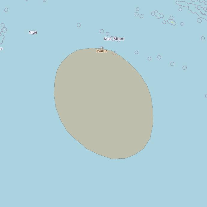 Inmarsat GX3 at 180° E downlink Ka-band S60DL Spot beam coverage map