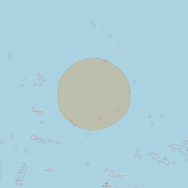 Inmarsat GX3 at 180° E downlink Ka-band S62DL Spot beam coverage map