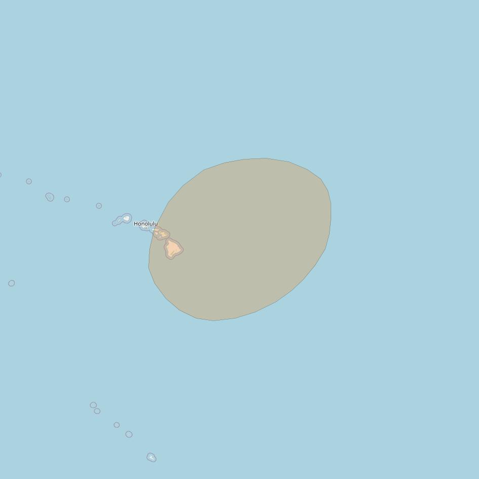 Inmarsat GX3 at 180° E downlink Ka-band S73DL Spot beam coverage map