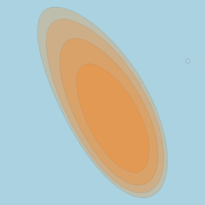 Thor 7 at 1° W downlink Ka-band Spot 27 beam coverage map