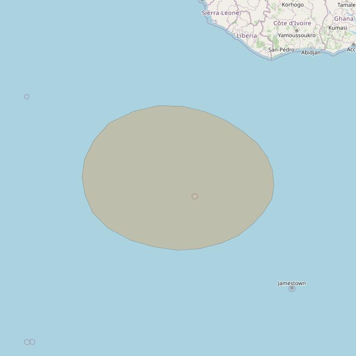 Inmarsat GX2 at 55° W downlink Ka-band S78DL Spot beam coverage map