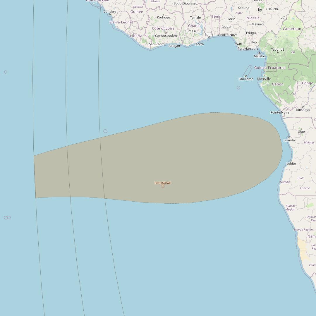 Inmarsat GX4 at 56° E downlink Ka-band S1DL Spot beam coverage map