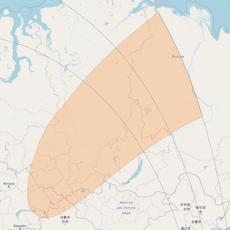 Inmarsat GX4 at 56° E downlink Ka-band S67DL Spot beam coverage map