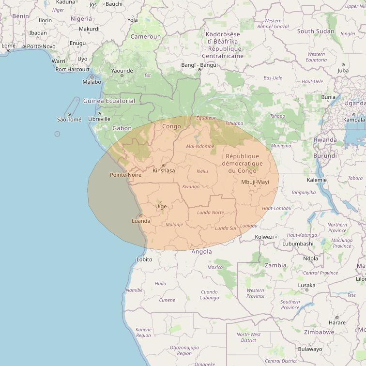 Inmarsat GX4 at 56° E downlink Ka-band S7DL Spot beam coverage map