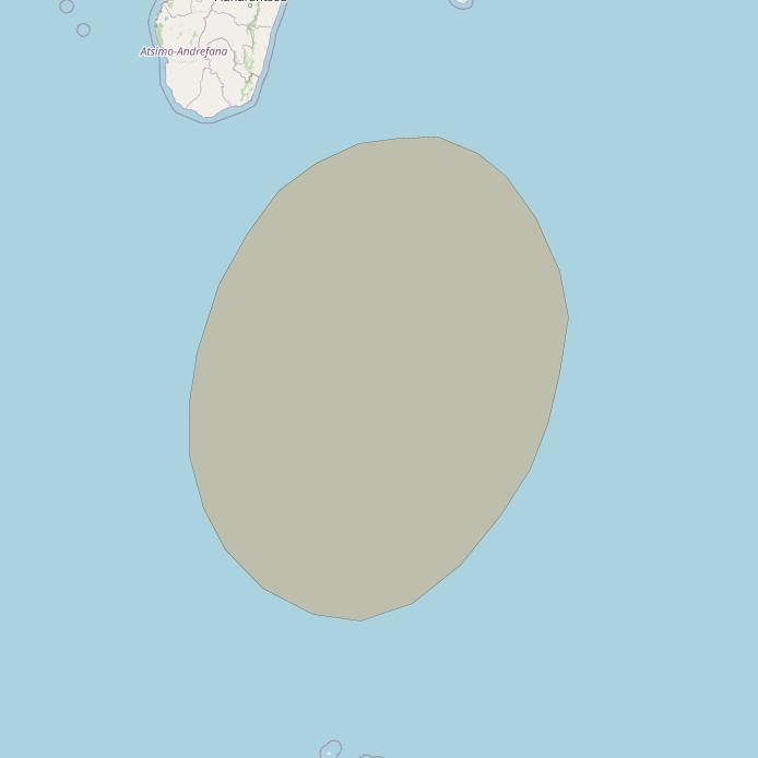 Inmarsat GX1 at 63° E downlink Ka-band S30DL Spot beam coverage map