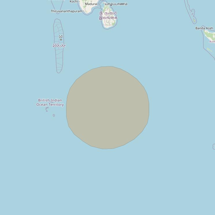 Inmarsat GX1 at 63° E downlink Ka-band S62DL Spot beam coverage map