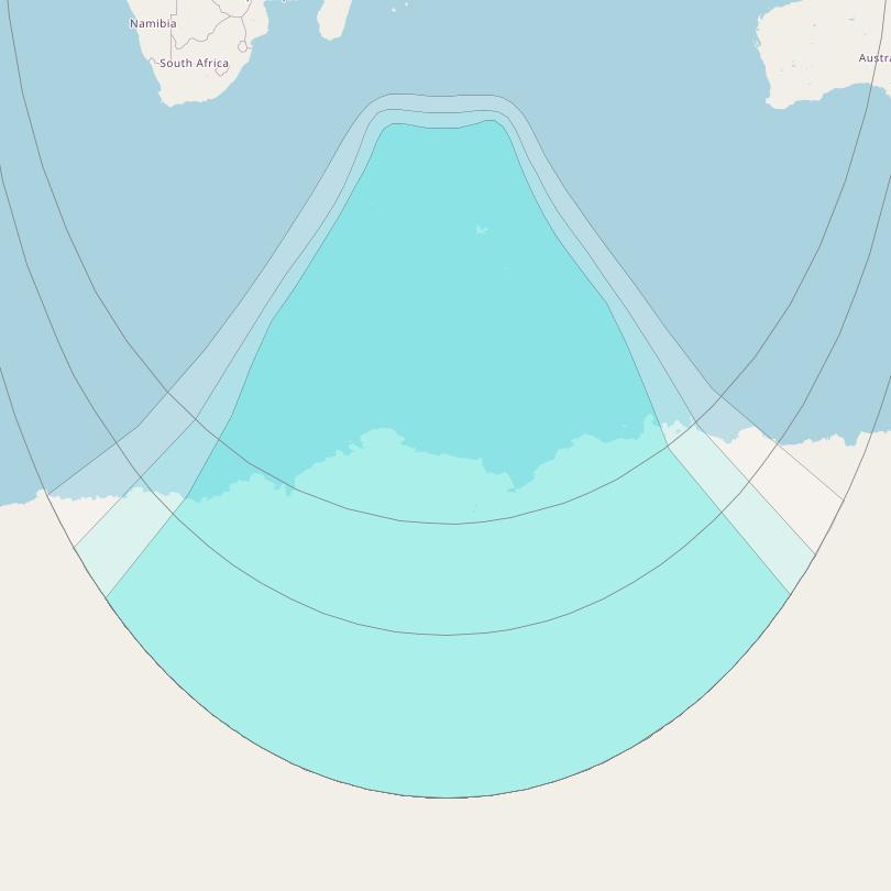 Inmarsat-4F2 at 64° E downlink L-band R008 Regional Spot beam coverage map