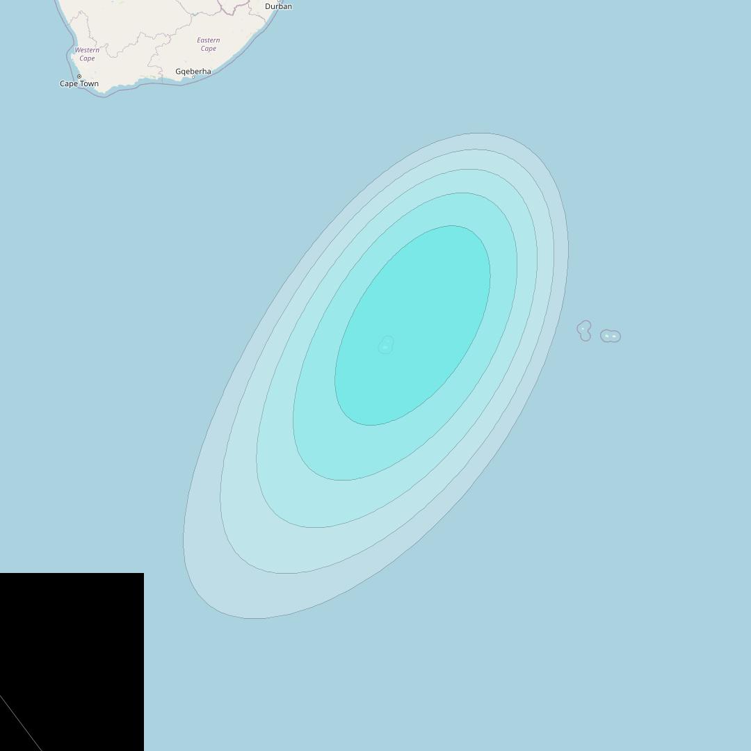 Inmarsat-4F2 at 64° E downlink L-band S055 User Spot beam coverage map