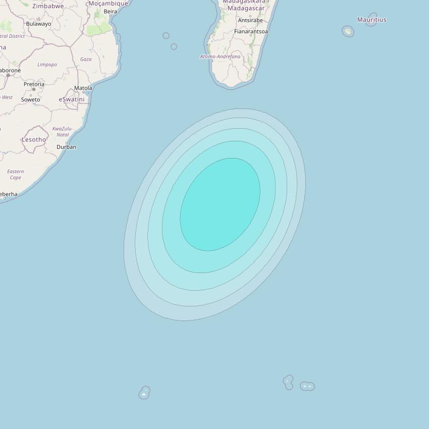 Inmarsat-4F2 at 64° E downlink L-band S056 User Spot beam coverage map