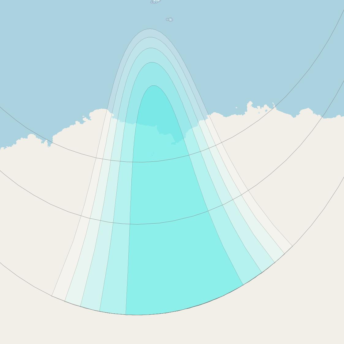 Inmarsat-4F2 at 64° E downlink L-band S097 User Spot beam coverage map